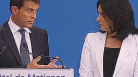 Manuel Valls et Sylvia Pinel le 29 août 2014