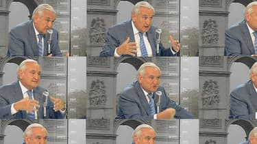Jean-Pierre Raffarin sur le plateau de BFMTV et RMC après sa victoire aux sénatoriales