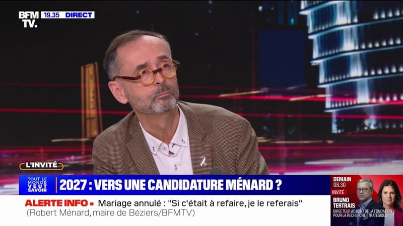 Candidature à la présidentielle de 2027: Robert Ménard affirme ne pas avoir 