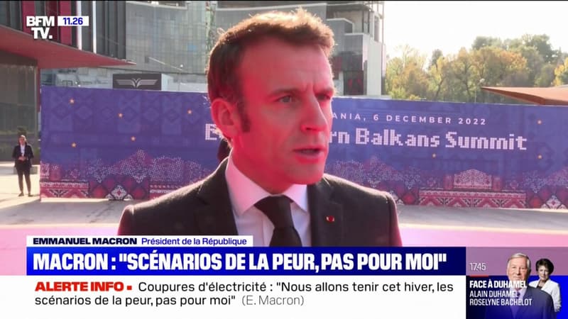 « Stop à tout ça! »: le recadrage ferme d’Emmanuel Macron face aux « scénarios de la peur » des coupures d’électricité