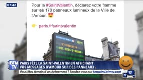 Saint-Valentin 2017: vos messages d'amour sur les panneaux de Paris – 07/02
