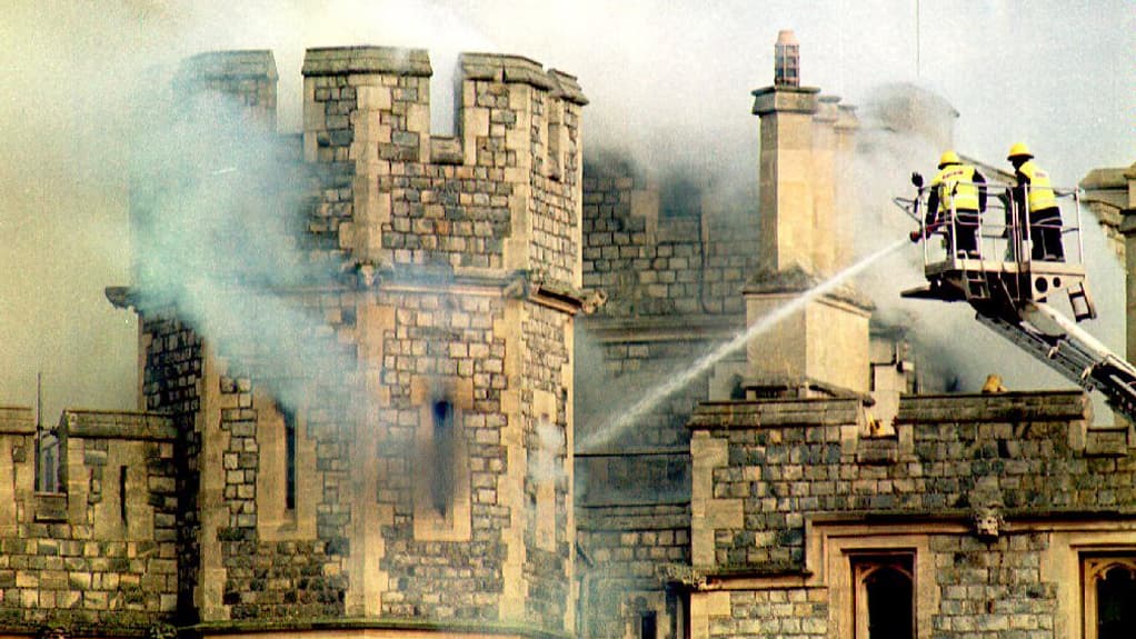 L'incendie de Windsor en 1992. 