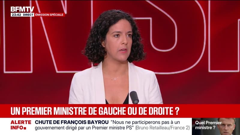 Chute du gouvernement Bayrou Le projet politique macroniste basta fustige Manon Aubry deputee europeenne LFI 2134388