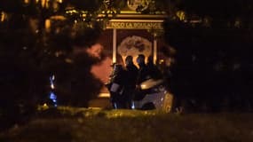 La reconstitution à Guermantes, le 14 octobre 2020, en présence de Michel Fourniret et Monique Olivier. 
