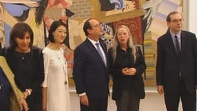 François Hollande au musée Picasso, samedi 25 octobre 2014.