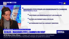 Cannes: les enseignants équipés de masques FFP2