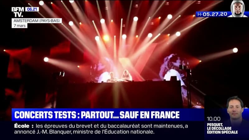 Covid-19: l'organisation des concerts tests patine toujours en France