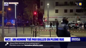 Nice: un homme tué par balles en pleine rue