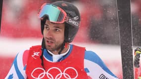 Mathieu Faivre, troisième du géant aux Jeux olympiques de Pékin, le 13 février 2022.