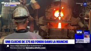 Manche: une cloche de 375 kilos fondue à Villedieu-les-Poêles
