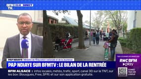 Pap Ndiaye: "La rentrée s'est bien passée, dans de bonnes conditions, nous sommes satisfaits"