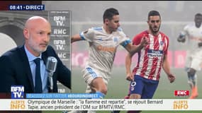 "Je ne suis pas d'accord avec Bernard Tapie, Mandanda ne doit par faire la passe parce qu'il sait qu'Anguissa est un peu en pression. La passe n'est pas bonne"