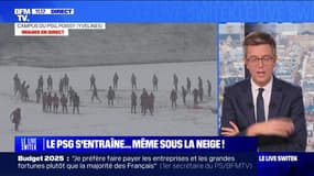 Les images des joueurs du PSG qui s'entraînent... même sous la neige