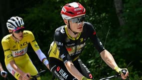 Tadej Pogacar et Jonas Vingegaard sur la 18e étape du Tour de France - le 24/07/2025