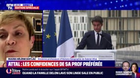 "J'ai été vraiment épatée par la façon dont il a pris en main le ministère de l'Éducation nationale": Marie-Hélène Baylac, ancienne professeure de Gabriel Attal, témoigne sur BFMTV