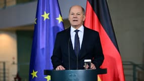Le chancelier allemand Olaf Scholz le 11 décembre 2024 à Berlin. 