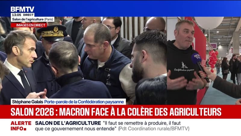 Salon de l'Agriculture: "Ils n'ont pas répondu à la colère", déclare Stéphane Galais, porte-parole de la Confédération paysanne