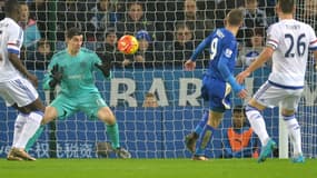 Jamie Vardy, auteur du premier but de LeicesterJamie Vardy