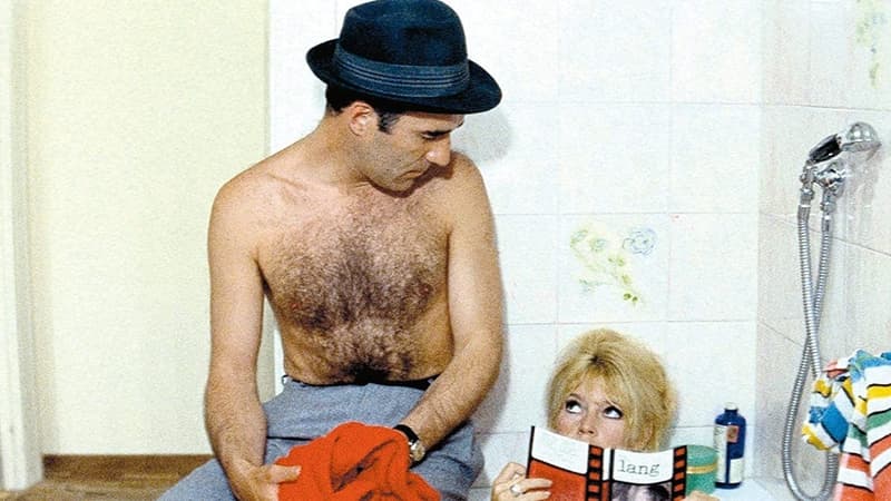 Michel Piccoli et Brigitte Bardot dans Le Mépris, de Jean-Luc Godard.