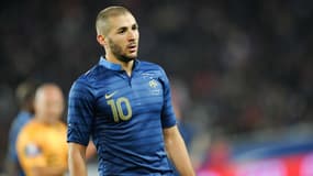 Karim Benzema lors de France-Australie en octobre 2013