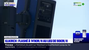 Bas-Rhin: un automobiliste flashé à 141 km/h à Illkirch-Graffenstaden