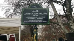 Une allée Clarissa Jean-Philippe a été inaugurée ce vendredi dans le 14e arrondissement de Paris.