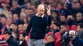 Erik ten Hag lors d'un match de l'Ajax Amsterdam en septembre 2021