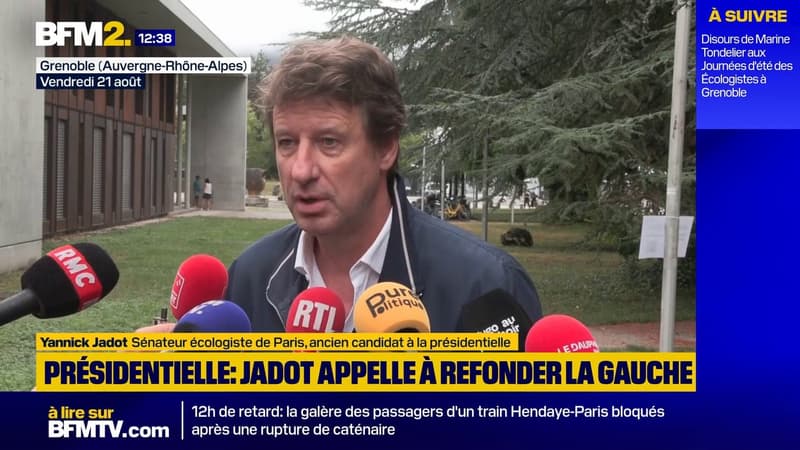 "L'union de la gauche (...) c'est impossible": le sénateur Yannick Jadot appelle à la refondation