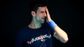 Novak Djokovic à Melbourne le 12 janvier 2022