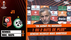 Rennes 3-0 Maccabi Haïfa : "On aurait pu marquer 1 ou 2 buts de plus" Génésio heureux mais ambitieux