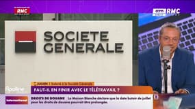 Télétravail à la Société Générale : "C'est un plan social déguisé", selon un salarié