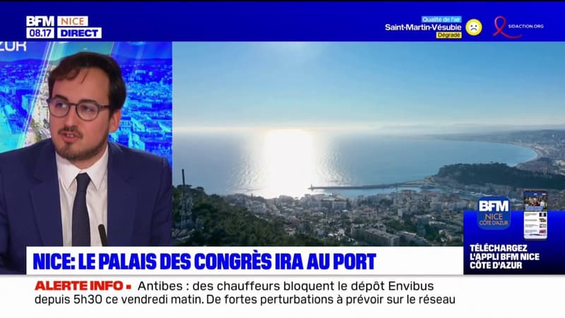 Nice: le député RN Bryan Masson favorable à la construction du palais des congrès sur le port