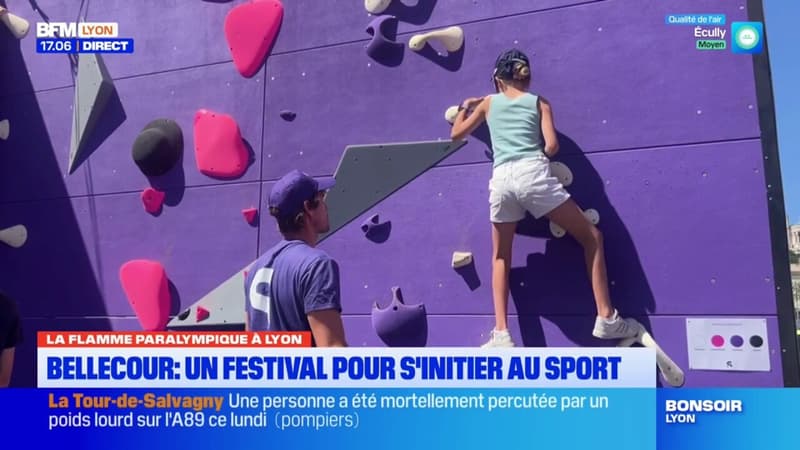 Flamme paralympique à Lyon: un festival pour s'initier au sport pendant trois jours (1/1)