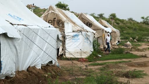 Un camp pour réfugiés érythréens le 2 septembre 2015 à Hitsats en Ethiopie