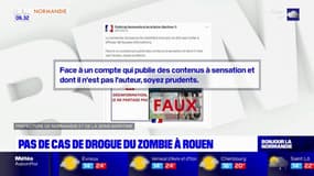 Rouen: la préfecture dément la présence de la "drogue du zombie"