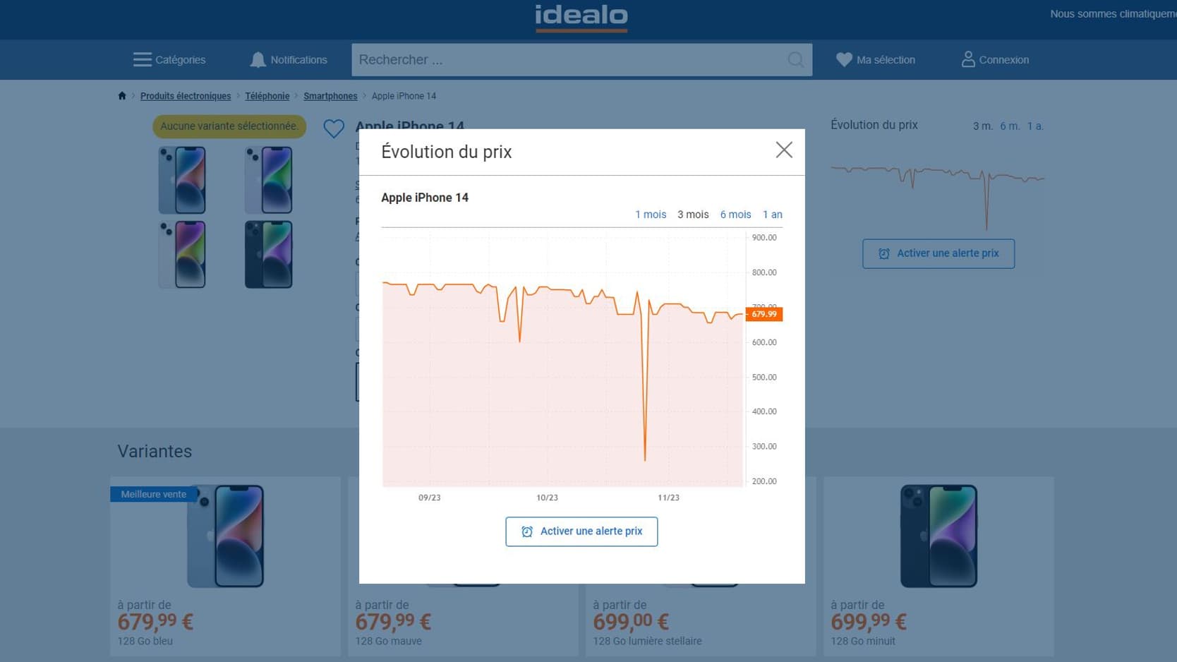 Le comparateur de prix Idealo