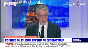 Législatives: Laurent Lhardit (NFP), candidat dans la 2e circonscription des Bouches-du-Rhône, dénonce l'"impossibilité" de débattre avec le candidat RN