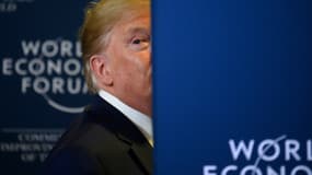 Donald Trump lors d'une conférence de presse au Forum économique mondial à Davos, en Suisse, le 22 janvier 2020