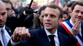 Emmanuel Macron à Charleville-Mézières le 7 novembre 2018.