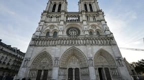 La façade de Notre-Dame de Paris le 29 novembre 2024