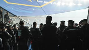 Des forces de l'ordre déployées au Stade de France pour la rencontre France-Israël (0-0, Ligue des Nations), le 14 novembre 2024