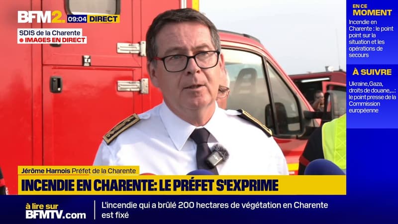 Charente: l'Incendie est 