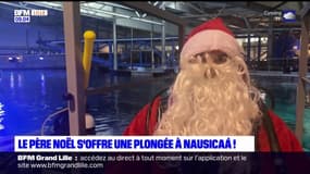 Boulogne-sur-mer: le père Noël s'offre une plongée à Nausicaa