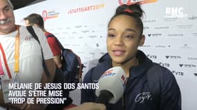 Mondiaux de gym : Mélanie De Jesus Dos Santos avoue s'être mise "trop de pression"