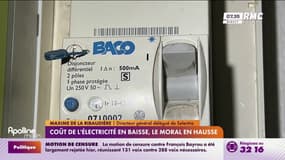 Coût de l'électricité en baisse, le moral en hausse