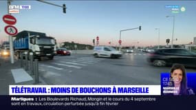 Marseille: moins de bouchons depuis l'obligation de télétravail 