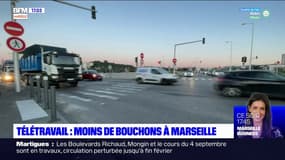 Marseille: moins de bouchons depuis l'obligation de télétravail 