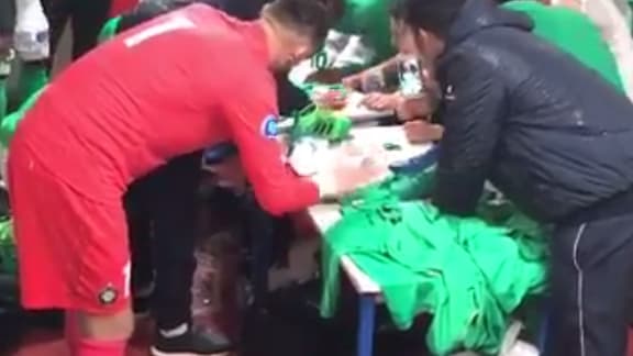 Le vestiaire des U19 stéphanois