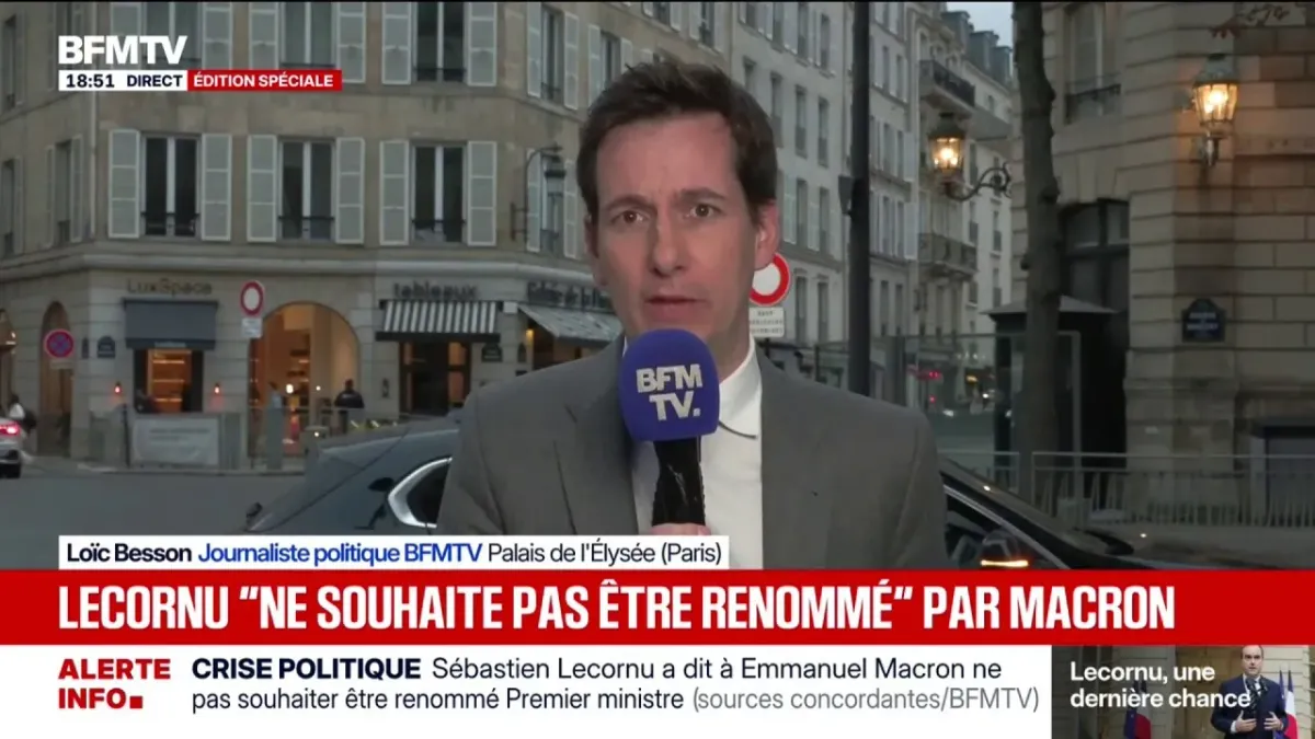 Crise politique: Sébastien Lecornu ne souhaite pas être renommé Premier ...