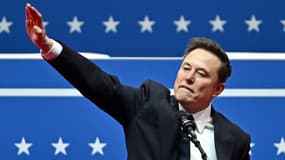 Le geste qualifié de "nazi" d'Elon Musk, le 20 janvier 2025 à Washington